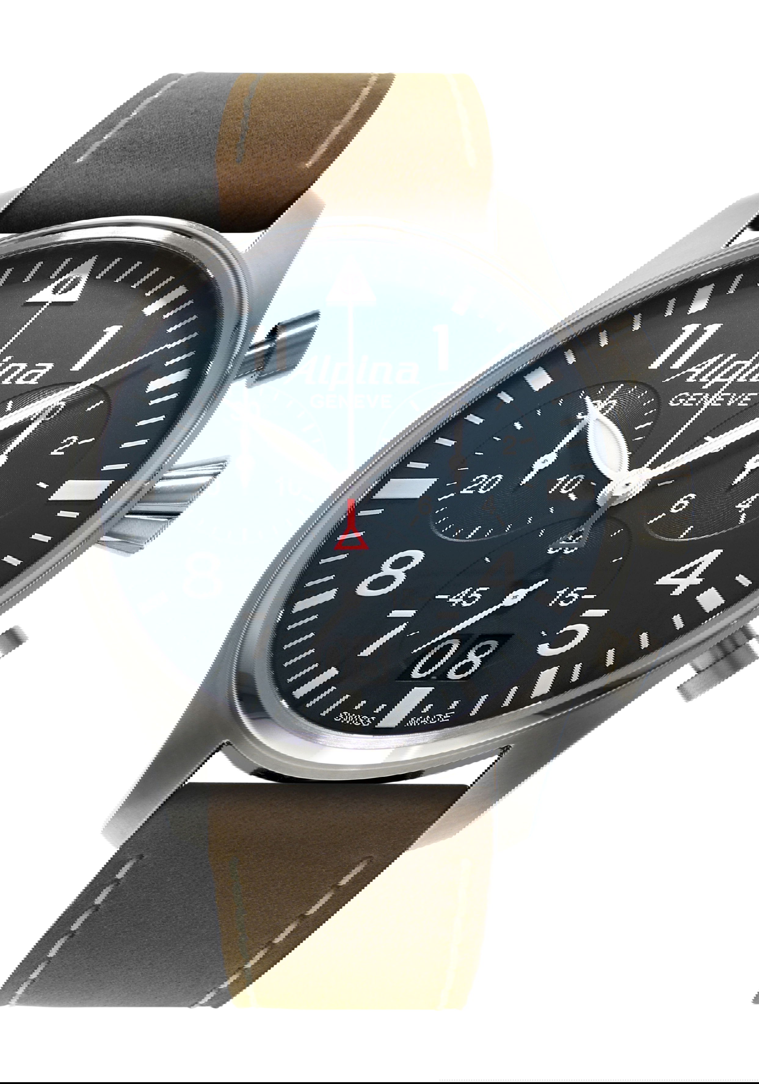 Alpina Startimer Pilot Big Date Matte Navy Blue luxury timepiece - detailed view
