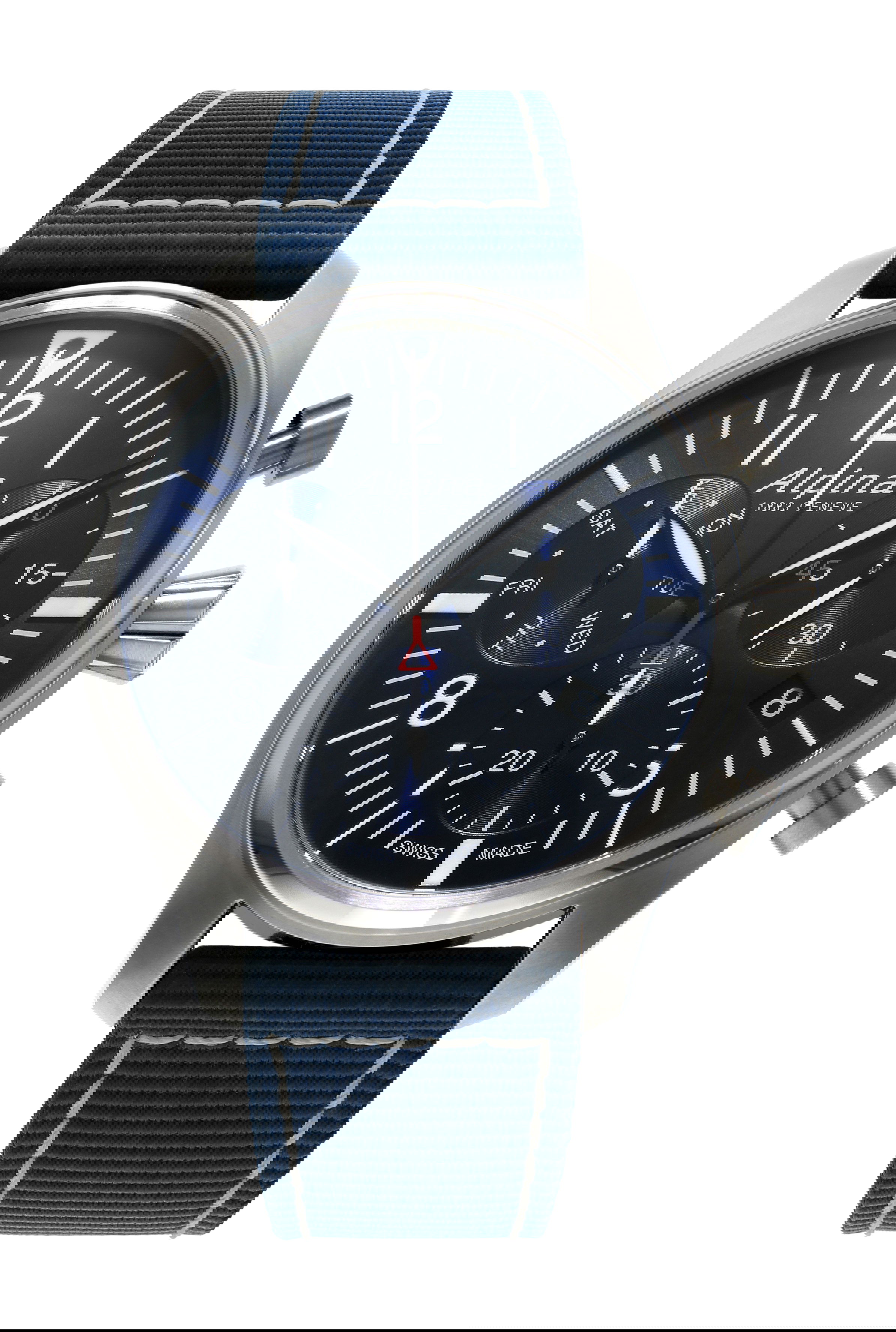 Alpina Startimer Pilot Chronograph Date luxury timepiece - detailed view