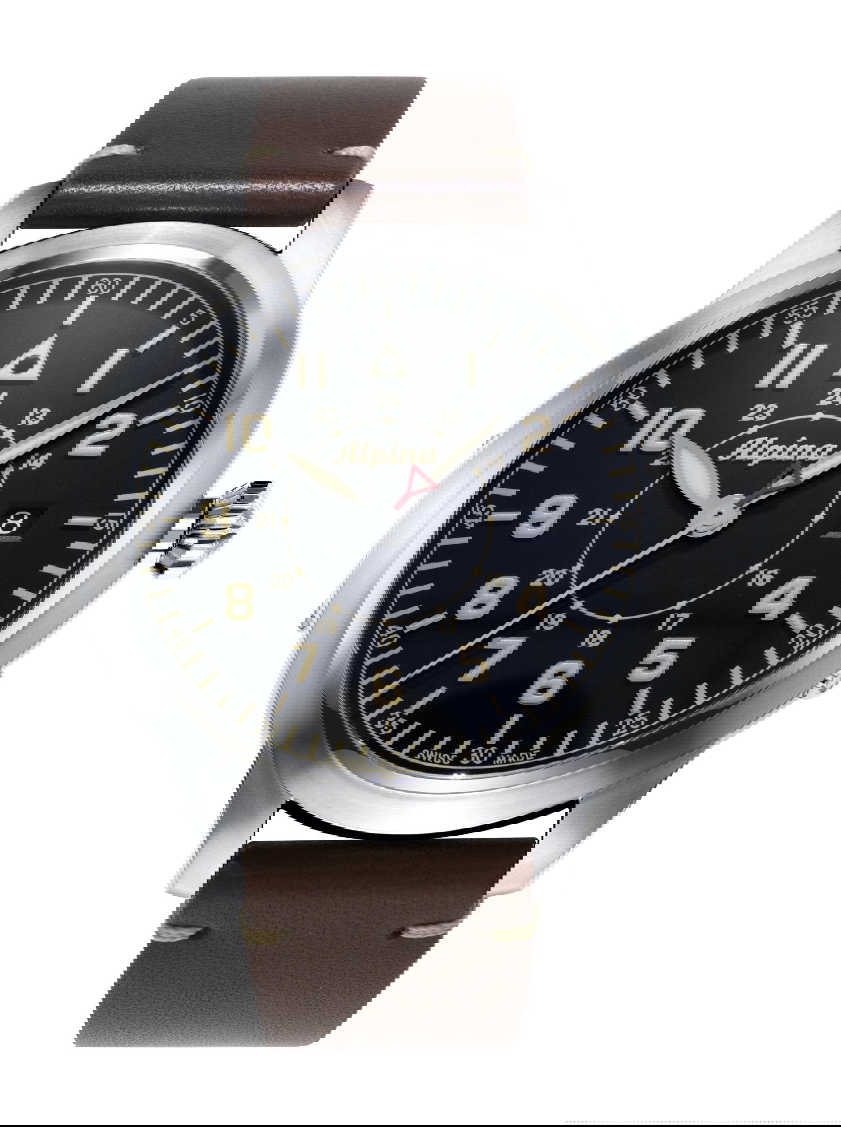 Alpina Startimer Pilot Heritage Automatic luxury timepiece - detailed view