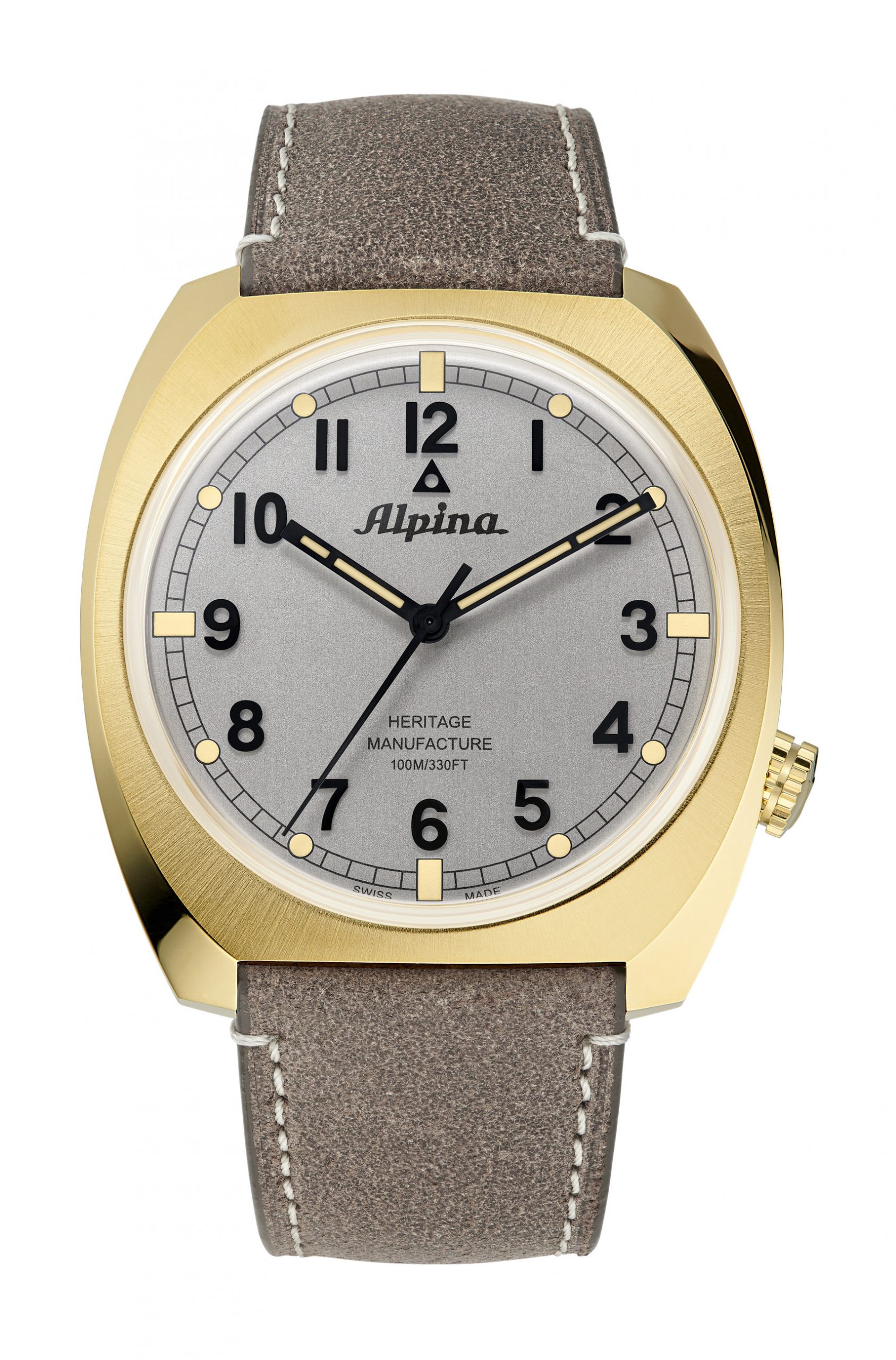 Alpina Startimer Pilot Heritage Manufacture luxury timepiece - detailed view