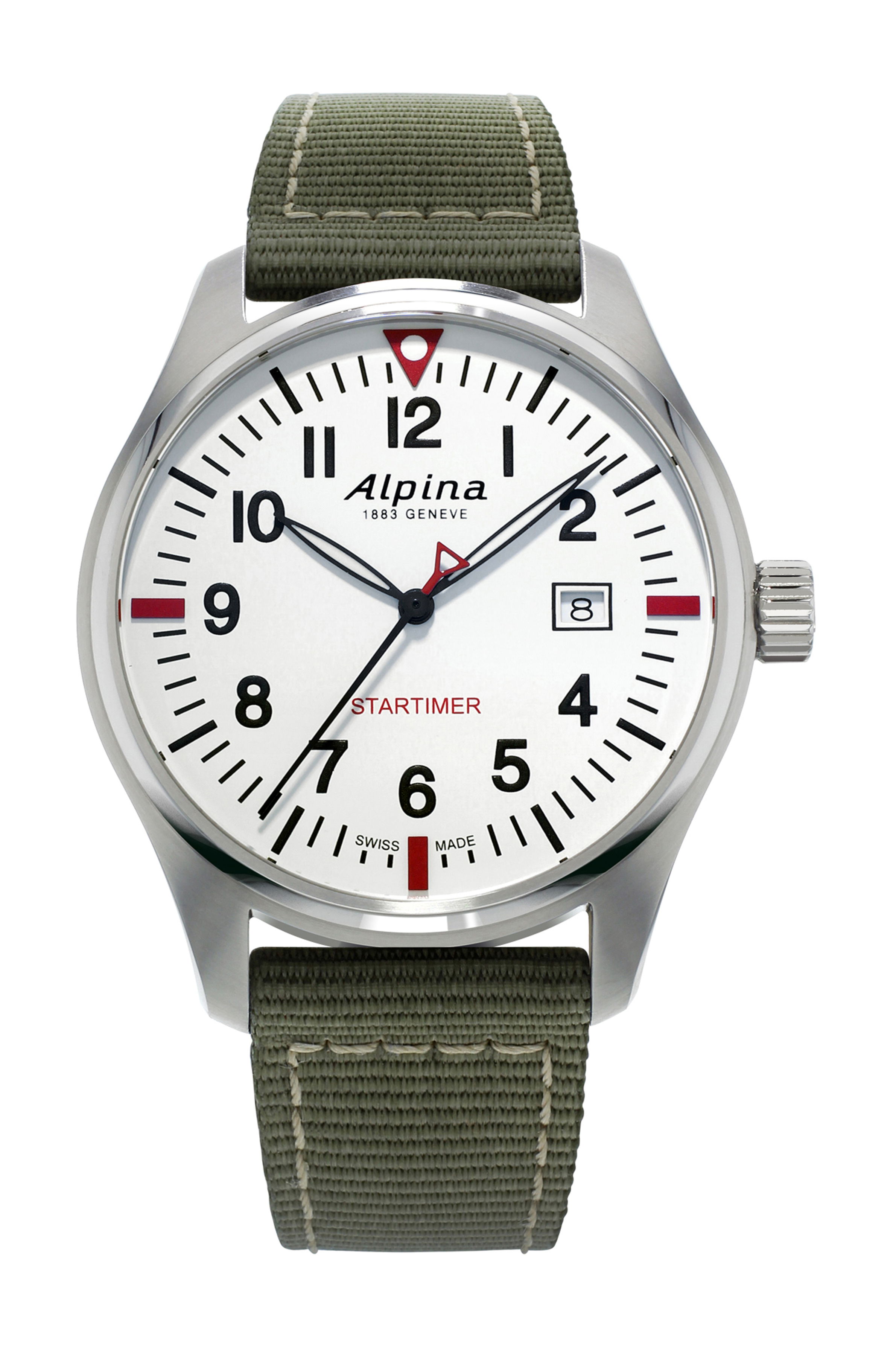Alpina Startimer Pilot Quartz luxury timepiece - detailed view