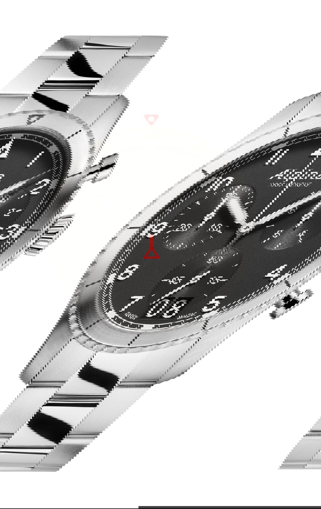 Alpina Startimer Pilot Quartz Chronograph Big Date Black luxury timepiece - detailed view