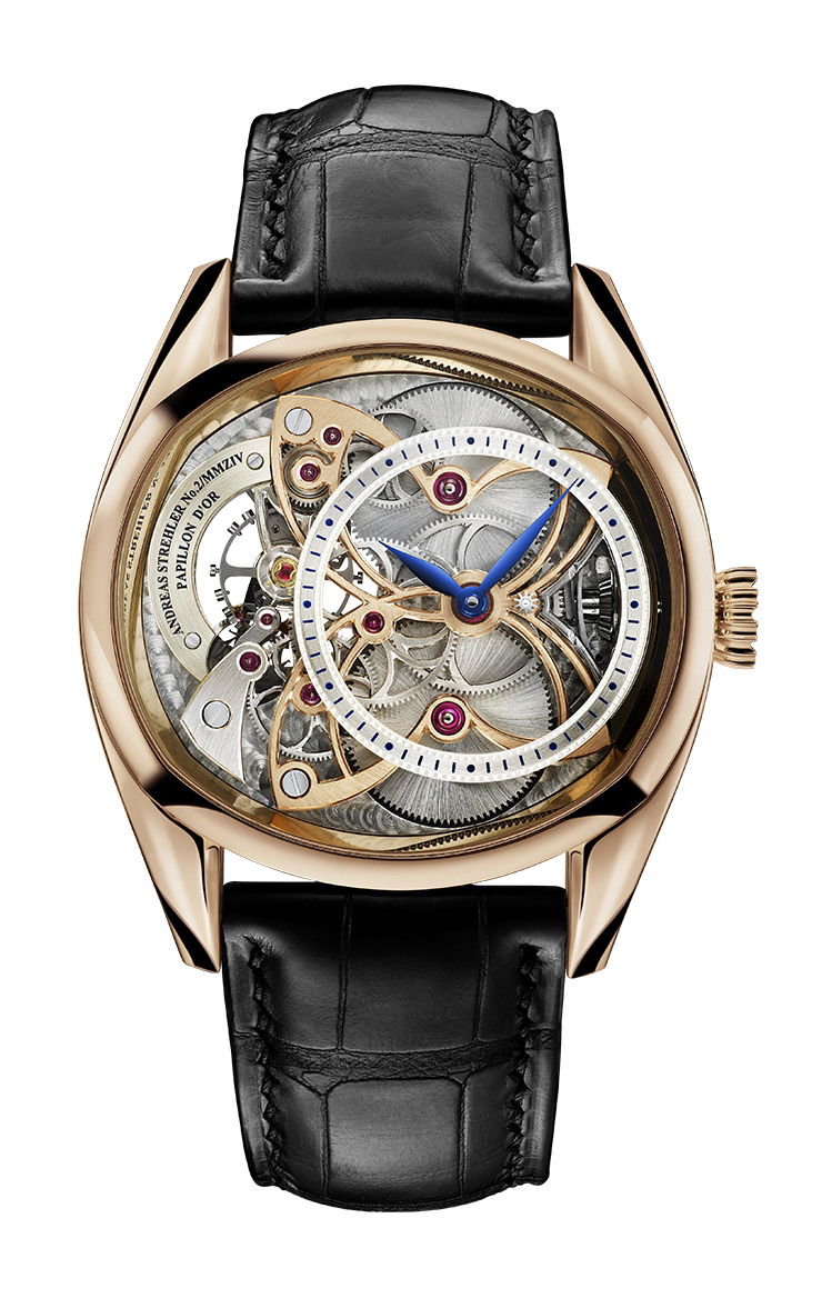 Andreas Strehler Papillon d’Or Red Gold watch