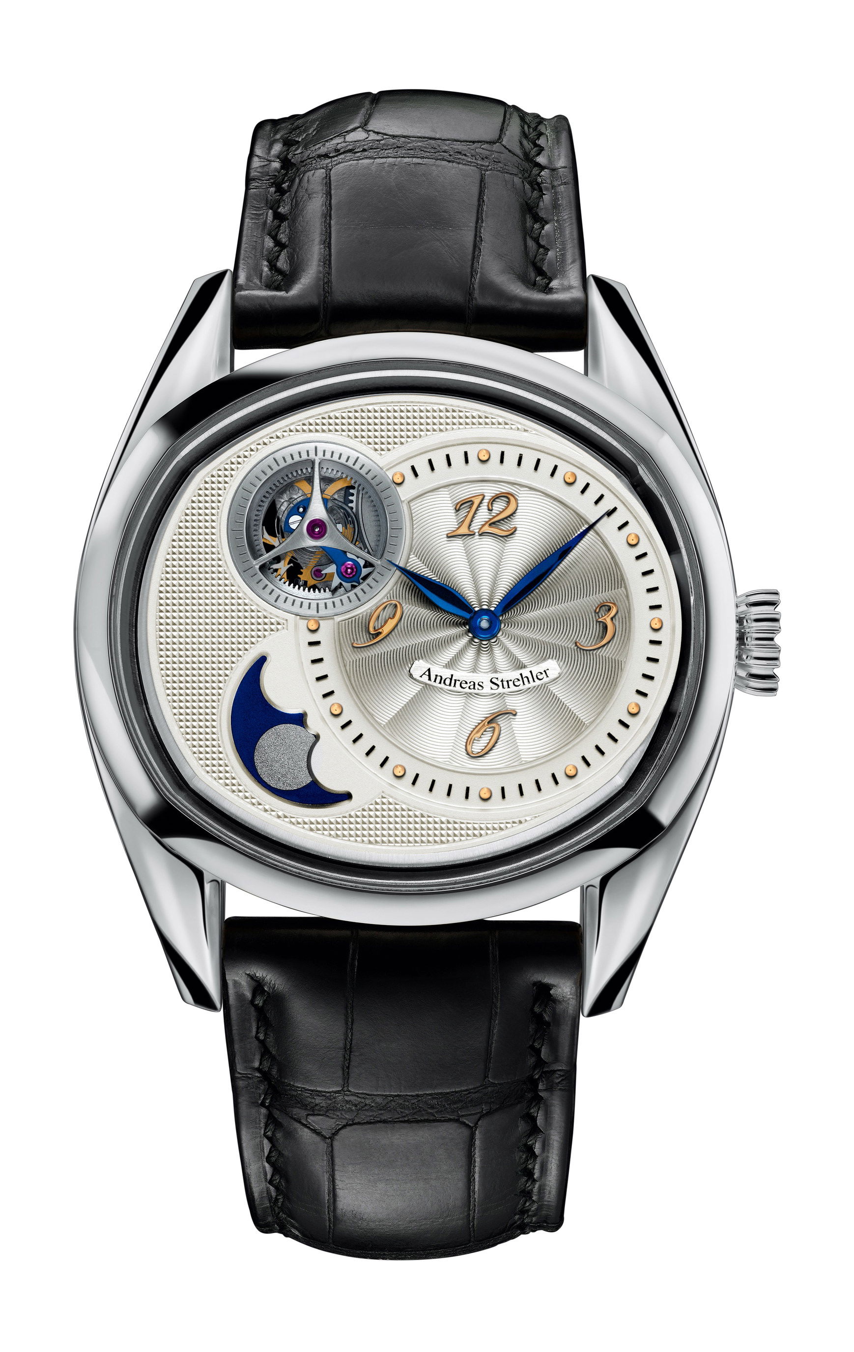 Andreas Strehler Sauterelle à Lune Perpetuelle Platinum watch