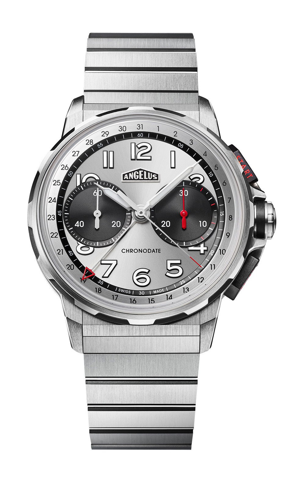 Angelus Chronodate Titanium Magnetic Silver Titanium