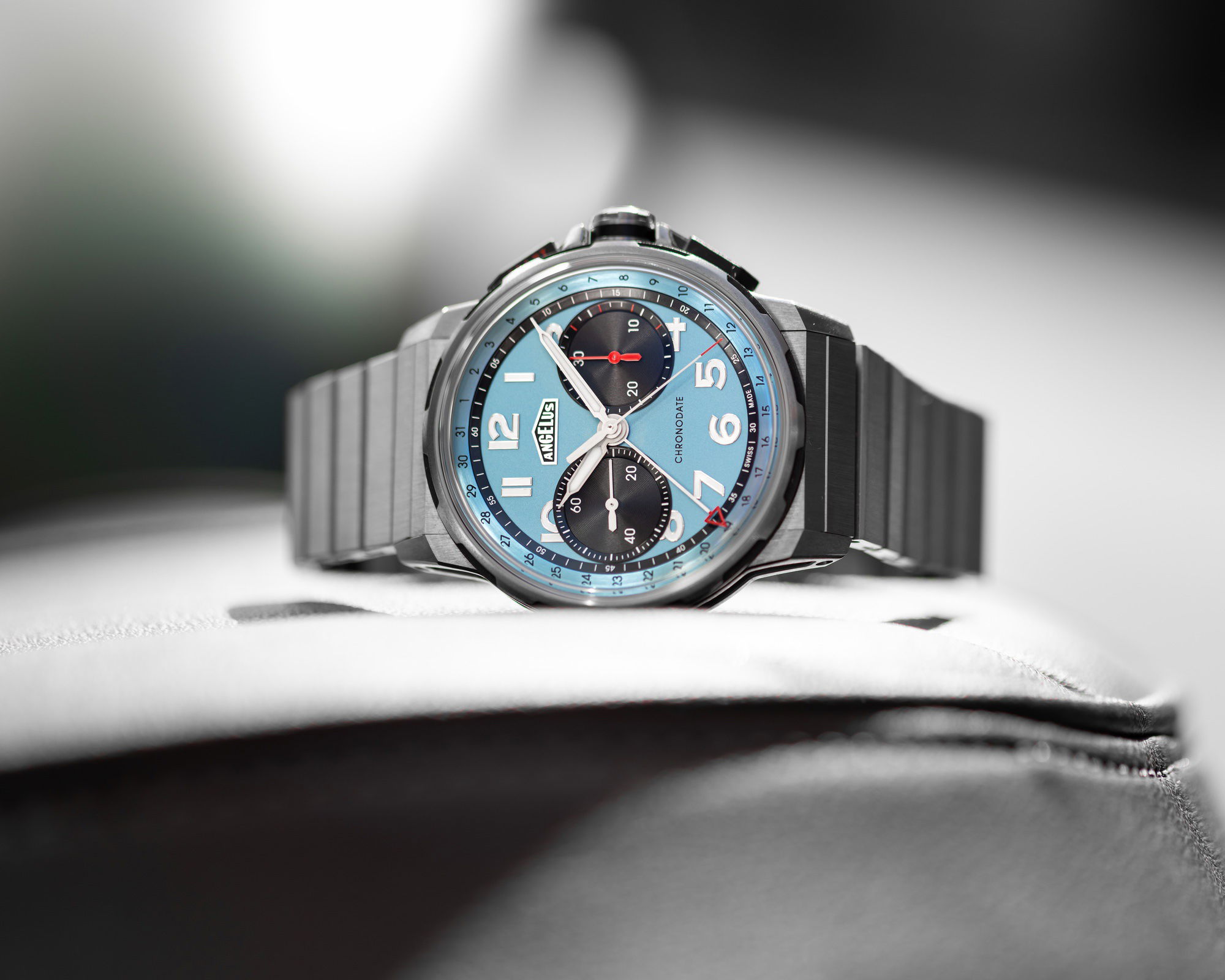 Angelus Chronodate Titanium Storm Blue Titanium - View 3