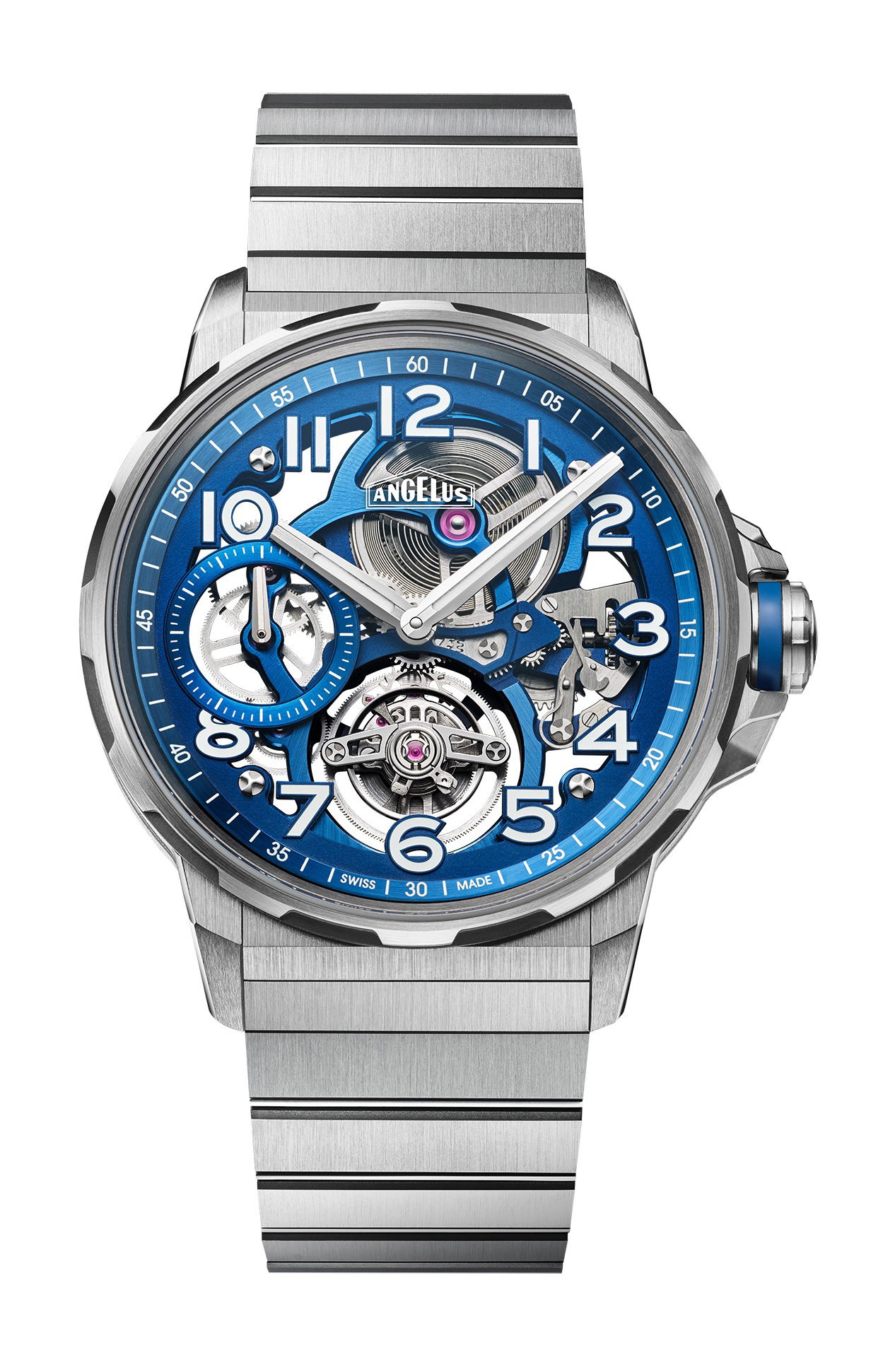 Angelus Flying Tourbillon Titanium Blue Edition