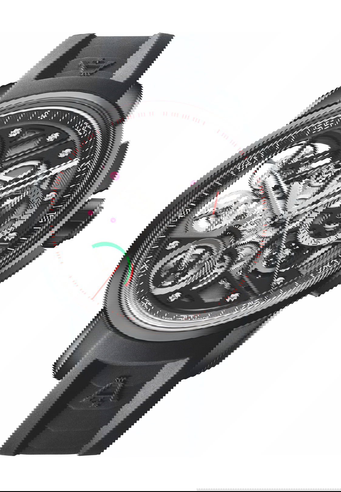 Angelus U30 Black Titanium luxury timepiece - detailed view