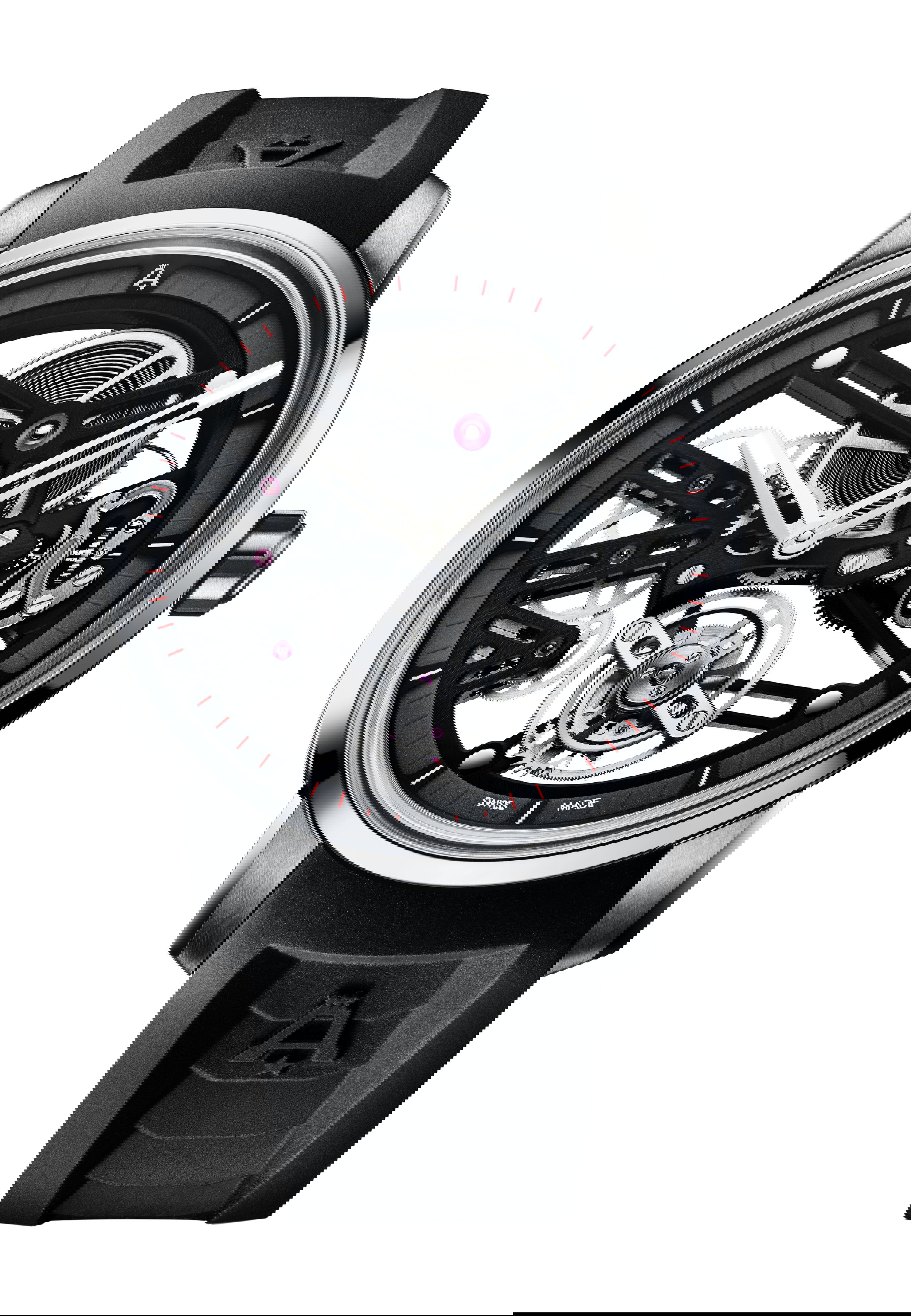 Angelus U40 Racing Tourbillon Skeleton luxury timepiece - detailed view