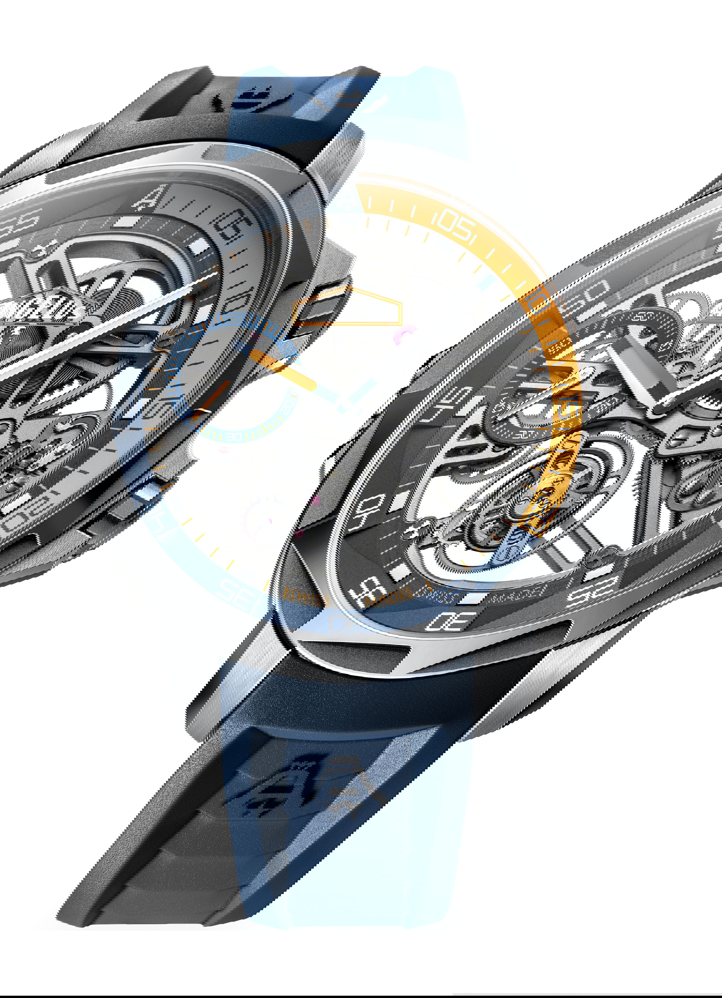 Angelus U51 Diver Tourbillon luxury timepiece - detailed view