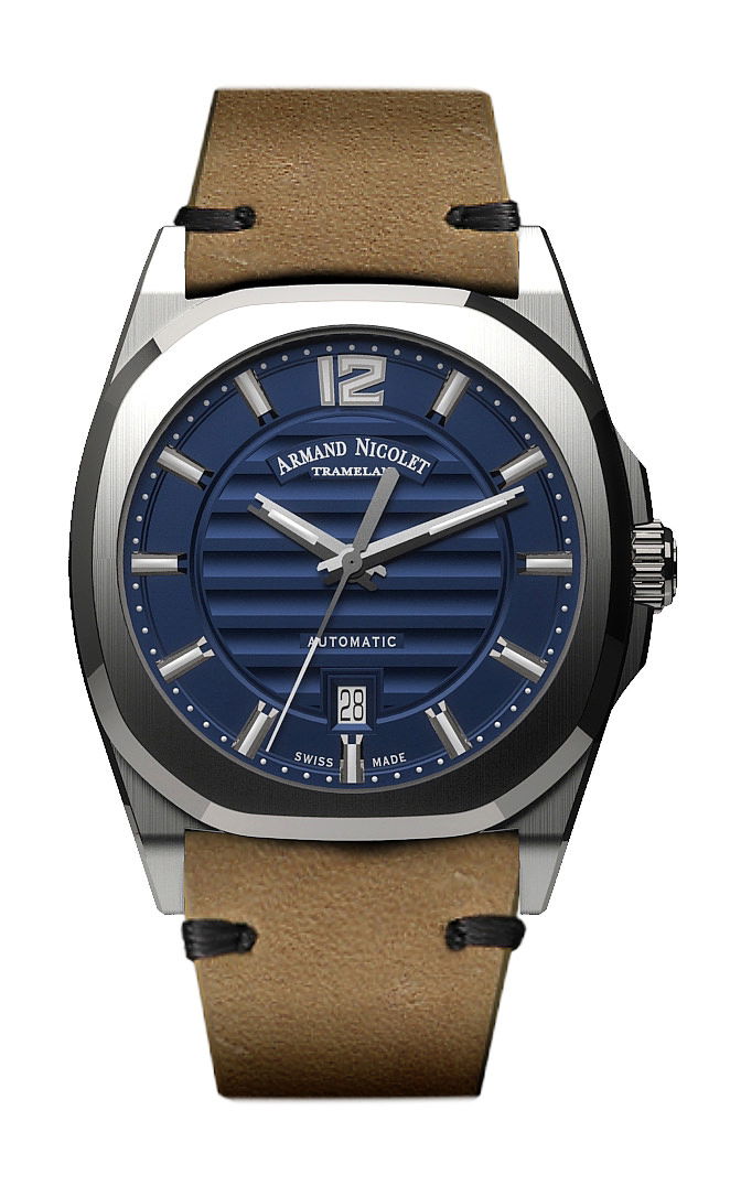Armand Nicolet J09-3 luxury timepiece - detailed view