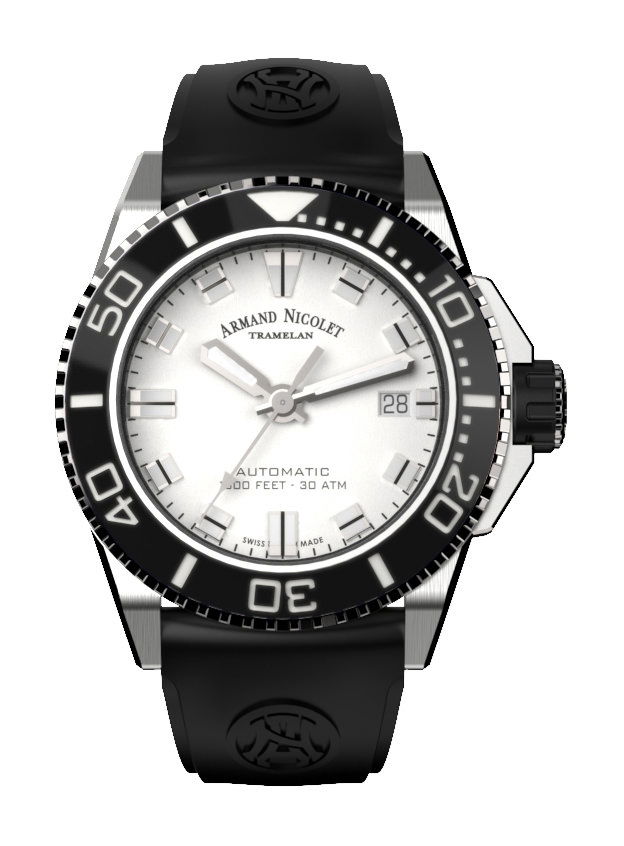 Armand Nicolet JS9-41 luxury timepiece - detailed view