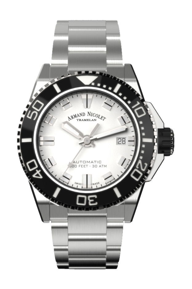 Armand Nicolet JS9-41 luxury timepiece - detailed view