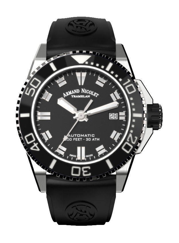 Armand Nicolet JS9-41 luxury timepiece - detailed view