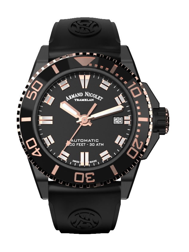 Armand Nicolet JS9-41 luxury timepiece - detailed view