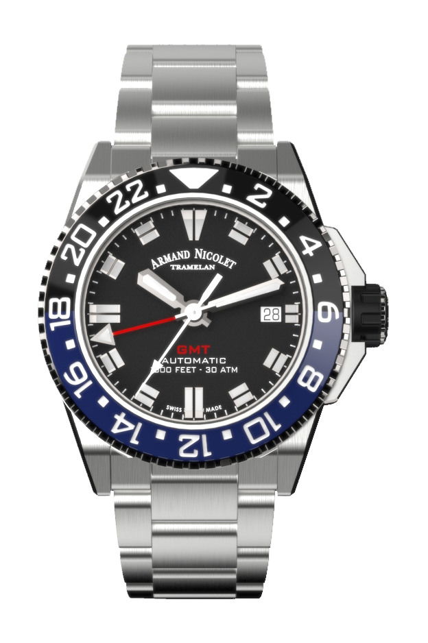 Armand Nicolet JS9-41 luxury timepiece - detailed view