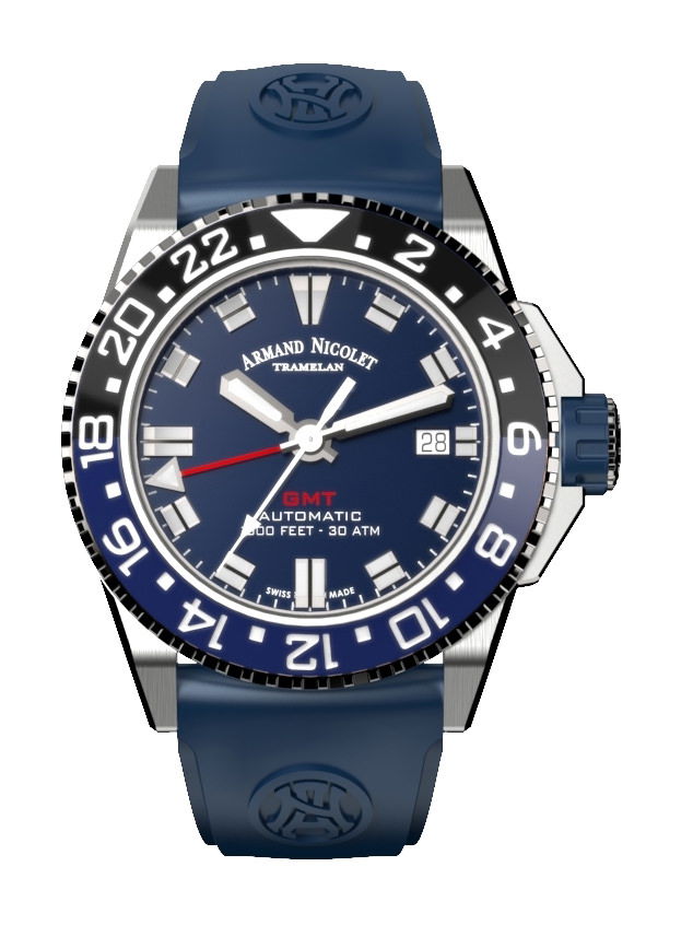 Armand Nicolet JS9-41 luxury timepiece - detailed view