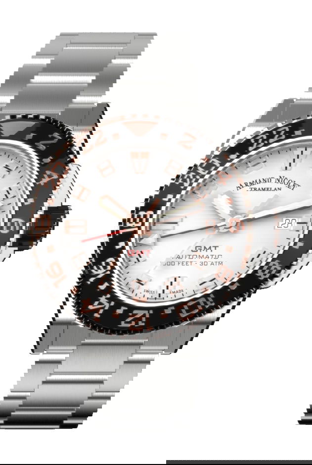 Armand Nicolet JS9-41 luxury timepiece - detailed view