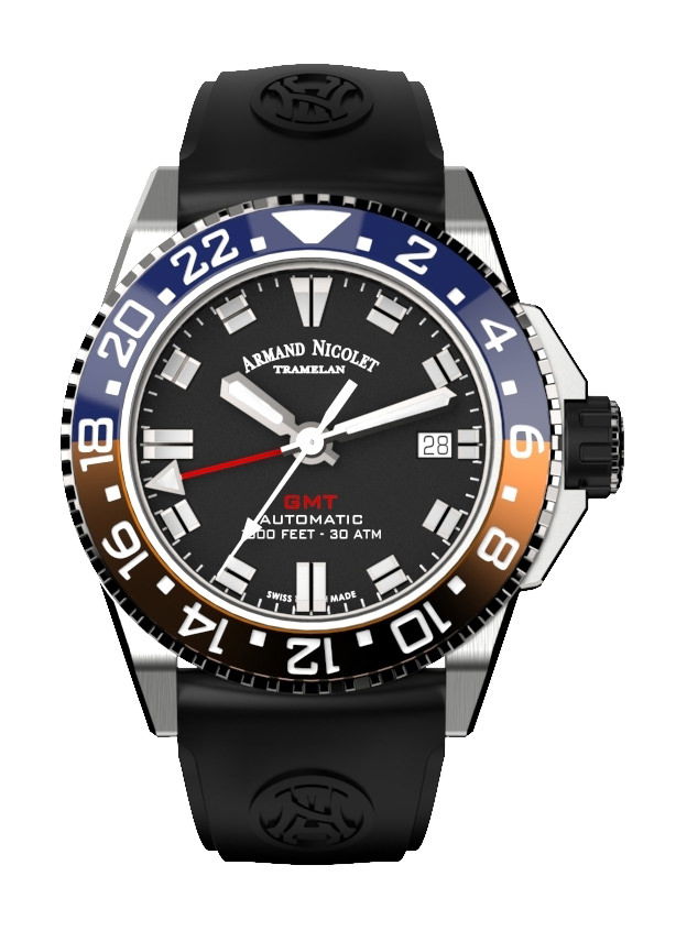 Armand Nicolet JS9-41 luxury timepiece - detailed view