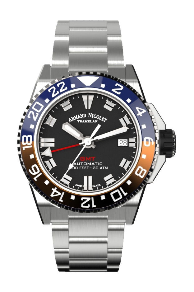 Armand Nicolet JS9-41 luxury timepiece - detailed view