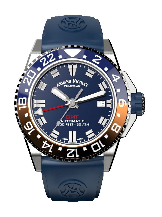 Armand Nicolet JS9-41 luxury timepiece - detailed view