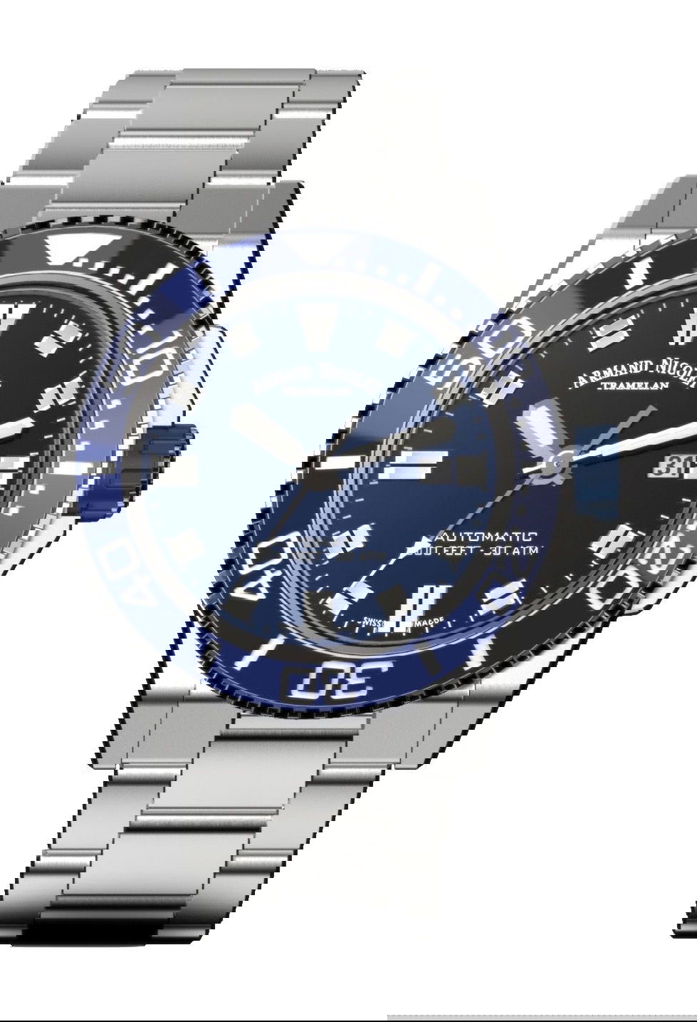 Armand Nicolet JS9-44 luxury timepiece - detailed view