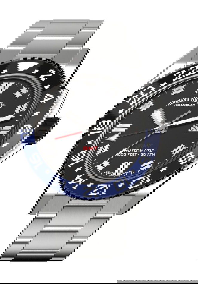 Armand Nicolet JS9-44 luxury timepiece - detailed view