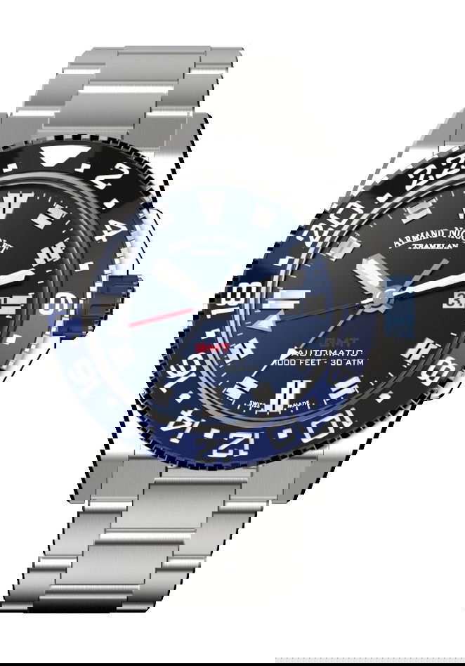 Armand Nicolet JS9-44 luxury timepiece - detailed view