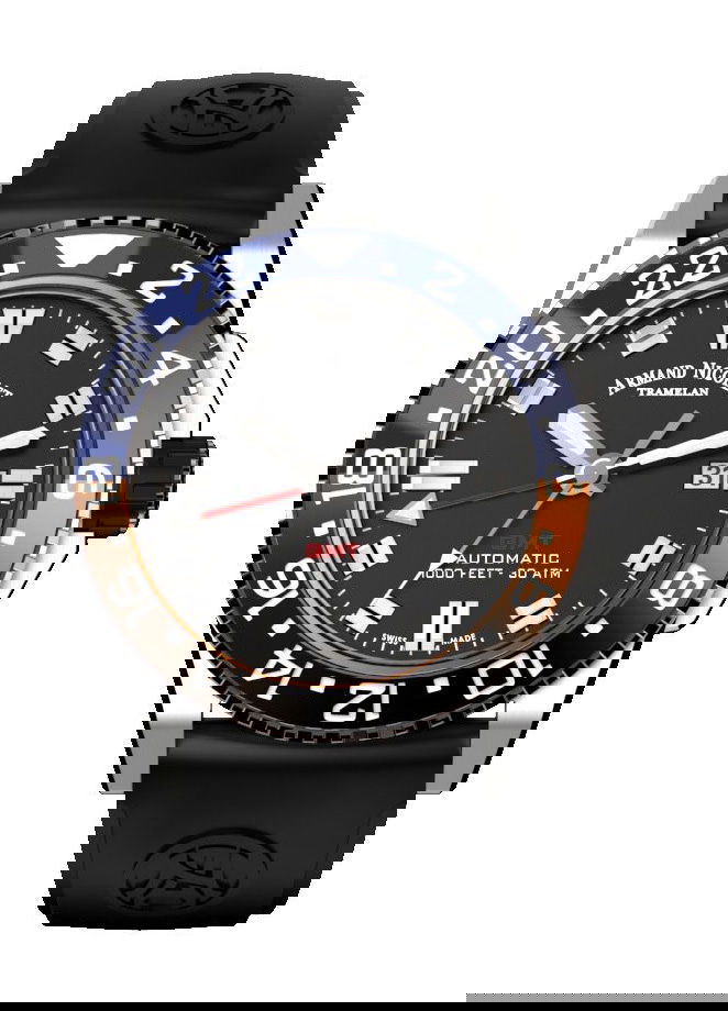 Armand Nicolet JS9-44 luxury timepiece - detailed view