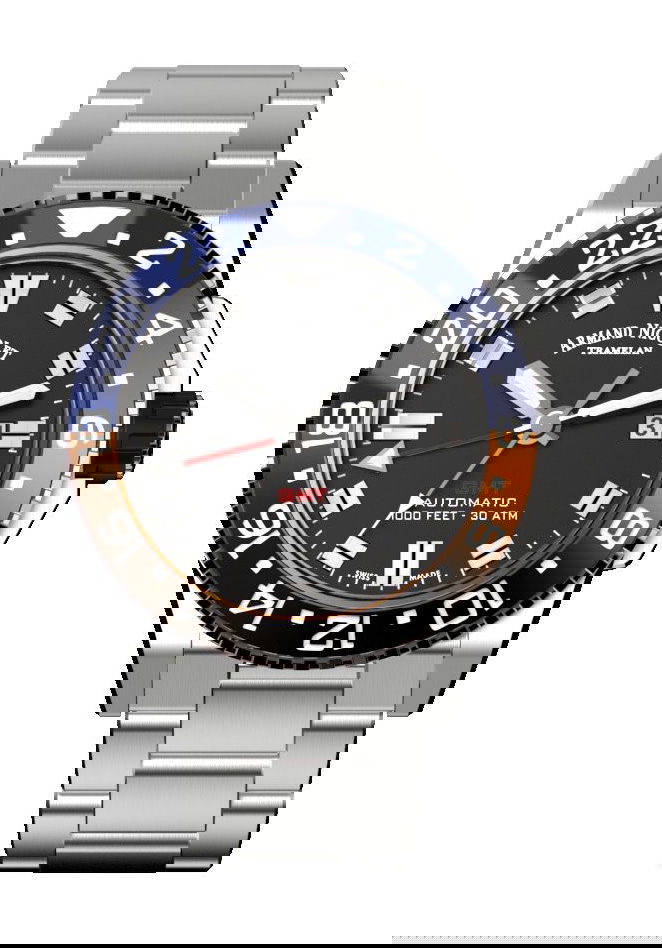 Armand Nicolet JS9-44 luxury timepiece - detailed view