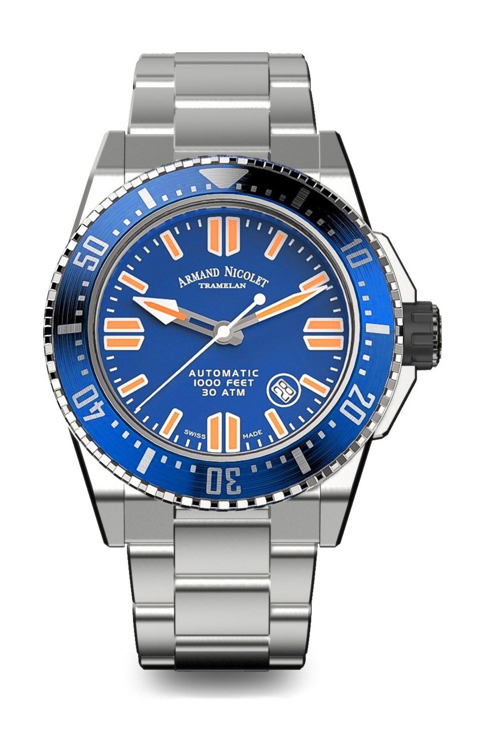 Armand Nicolet JSS luxury timepiece - detailed view