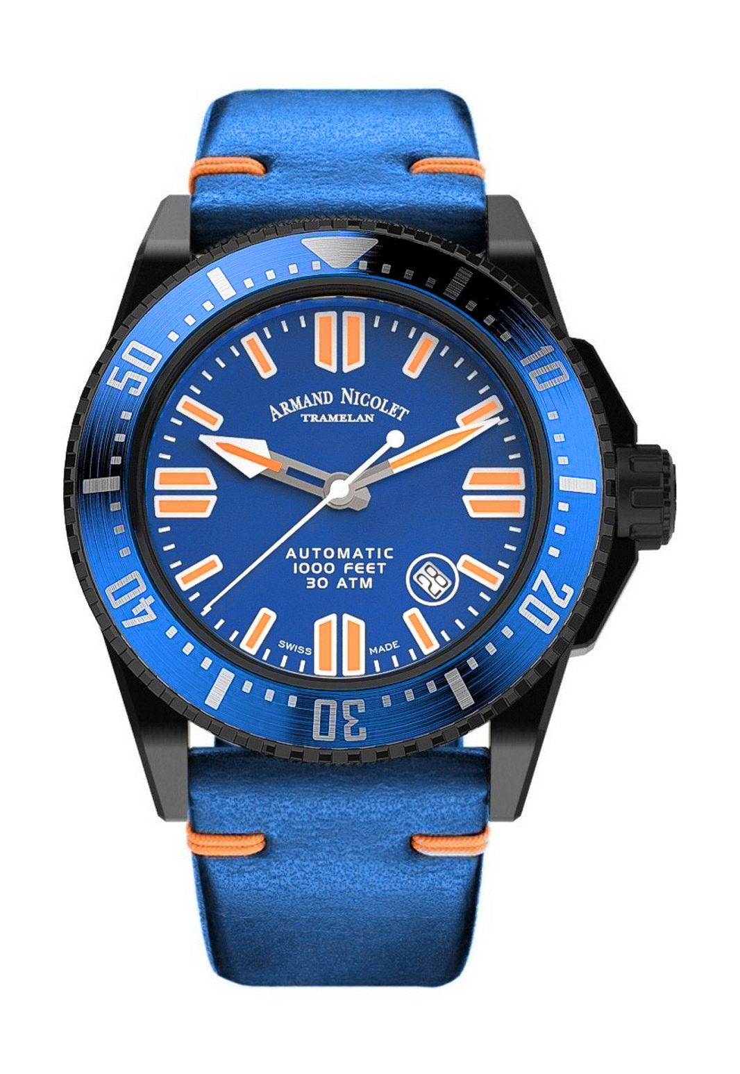 Armand Nicolet JSS luxury timepiece - detailed view