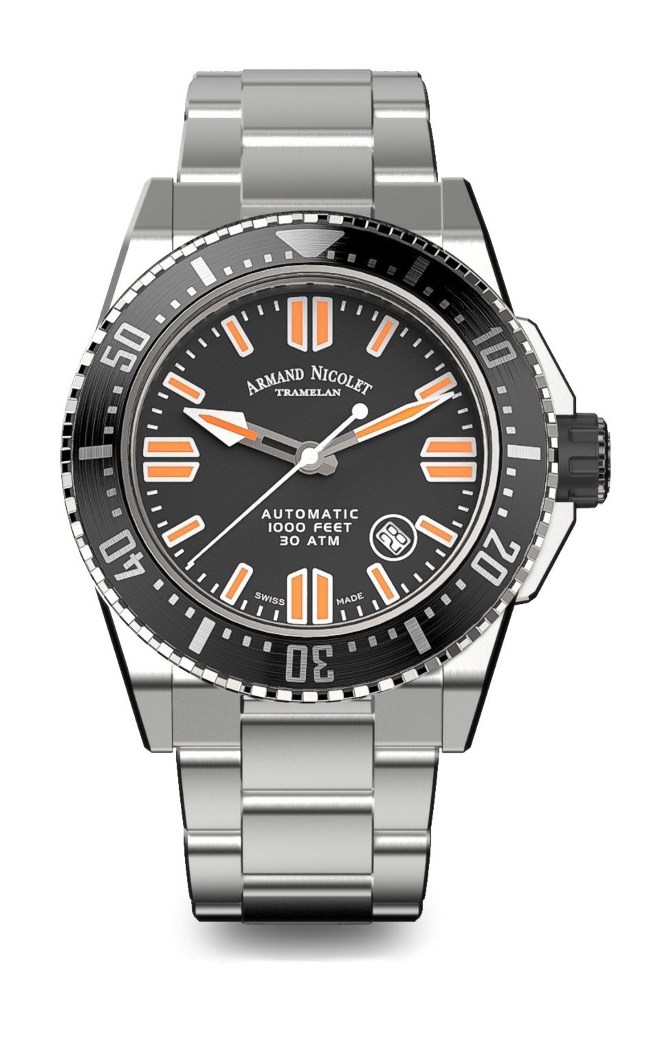 Armand Nicolet JSS luxury timepiece - detailed view