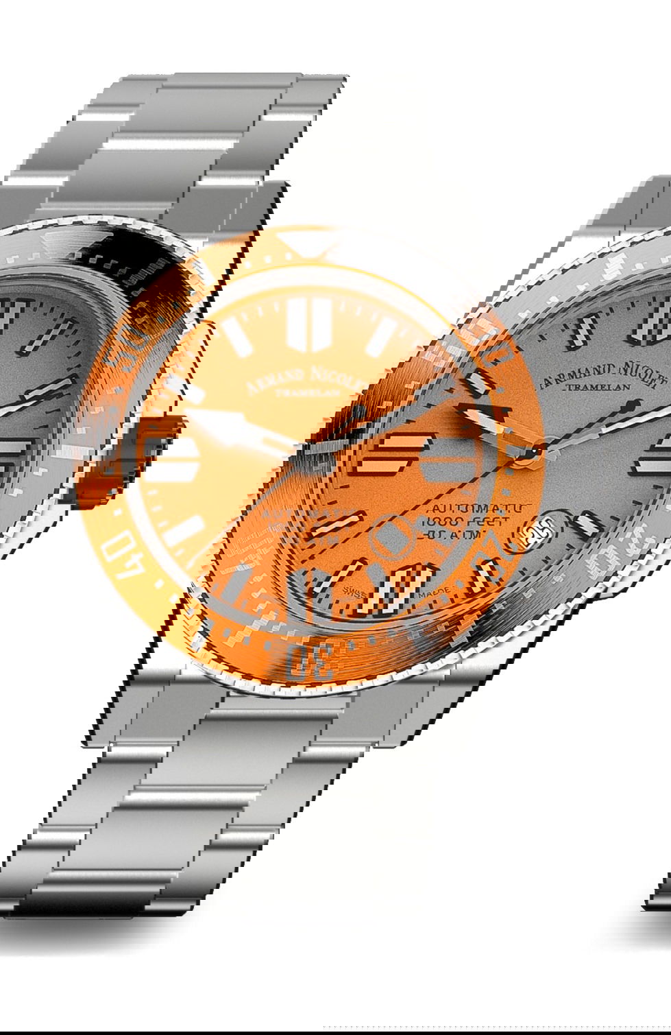 Armand Nicolet JSS luxury timepiece - detailed view