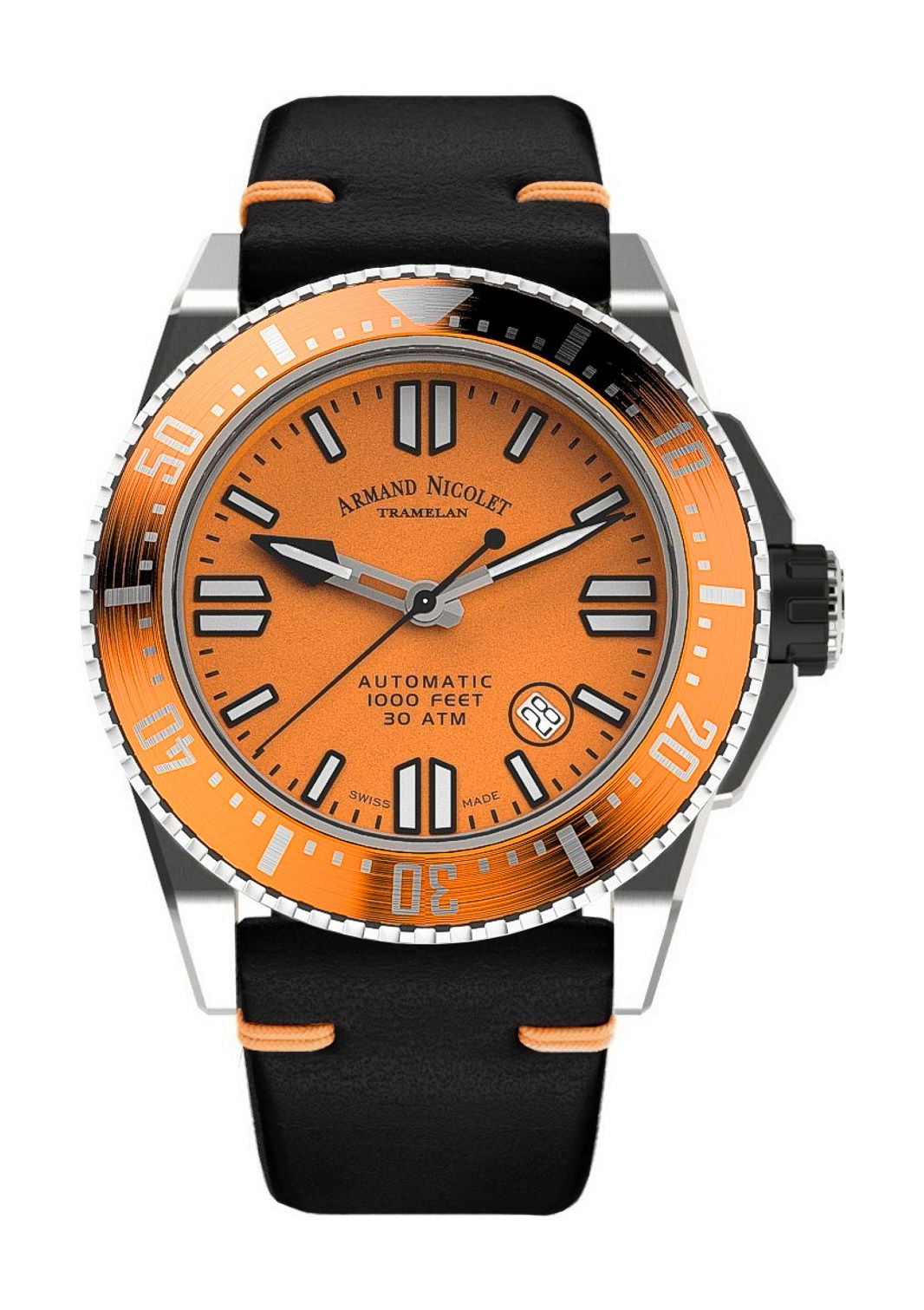 Armand Nicolet JSS luxury timepiece - detailed view