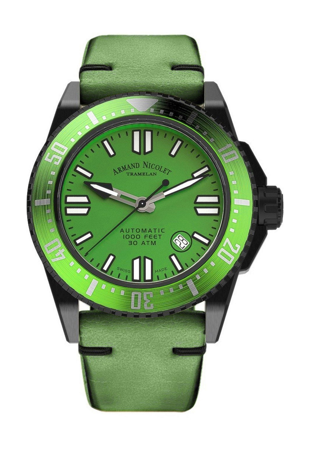 Armand Nicolet JSS luxury timepiece - detailed view