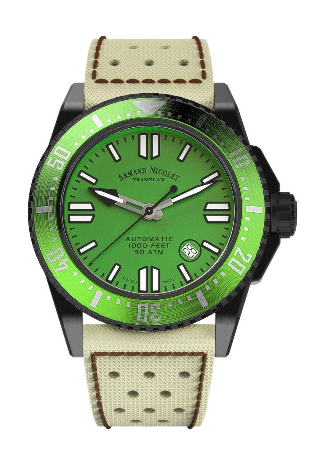 Armand Nicolet JSS luxury timepiece - detailed view