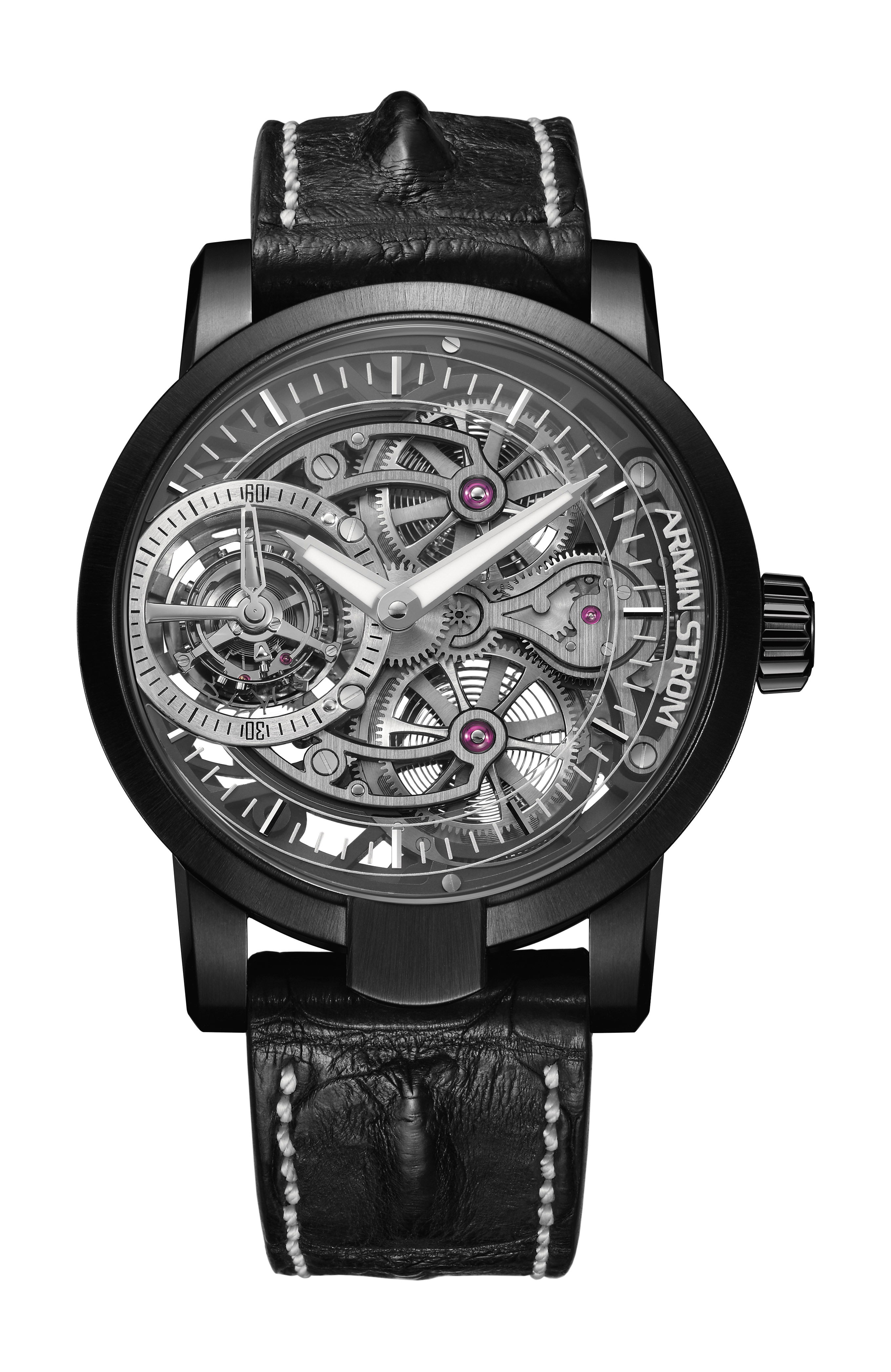 Armin Strom Tourbillon Skeleton Earth luxury timepiece - detailed view