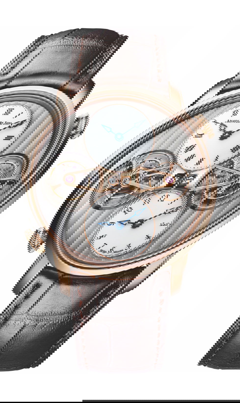 Arnold and Son Double Tourbillon Red Gold watch