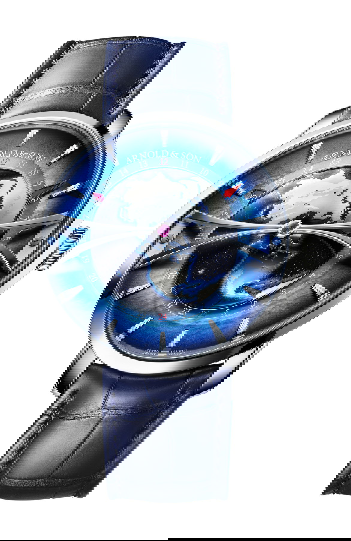 Arnold and Son Globetrotter Platinum watch