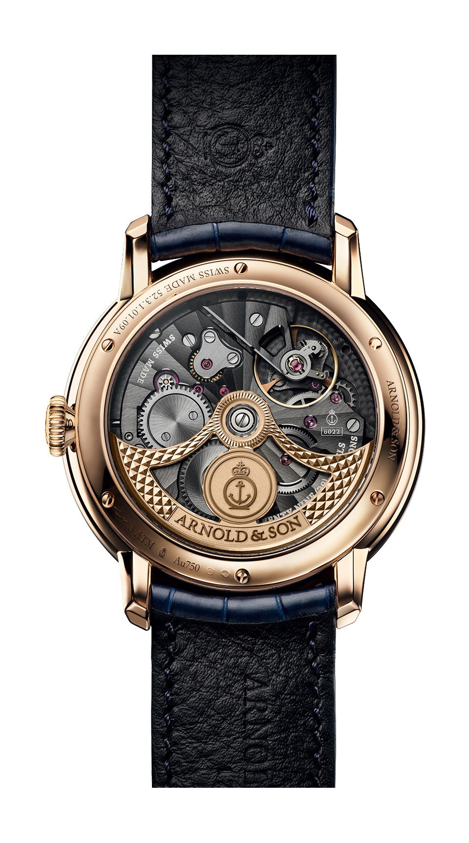 Arnold & Son Globetrotter Red Gold - View 2
