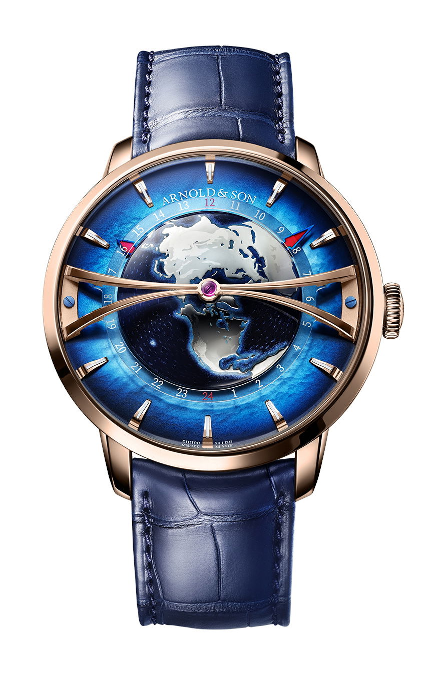 Arnold and Son Globetrotter Red Gold watch