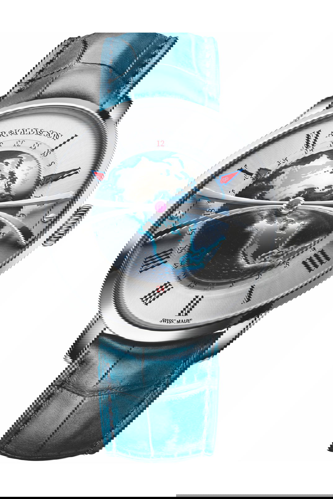 Arnold and Son Globetrotter Steel watch