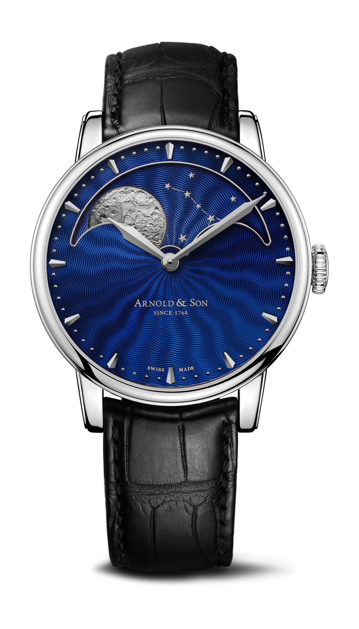 Arnold & Son Perpetual Moon Steel luxury timepiece - detailed view