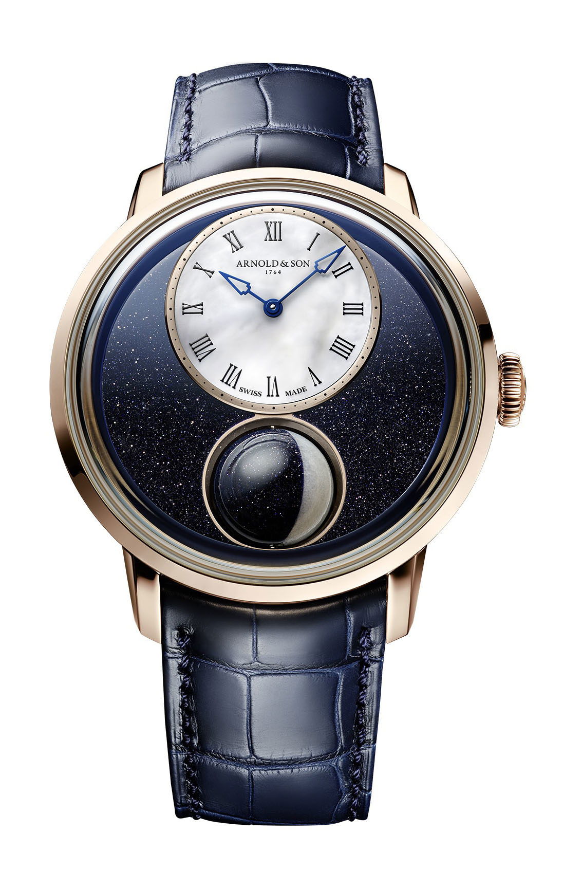 Arnold & Son Luna Magna Red Gold luxury timepiece - detailed view