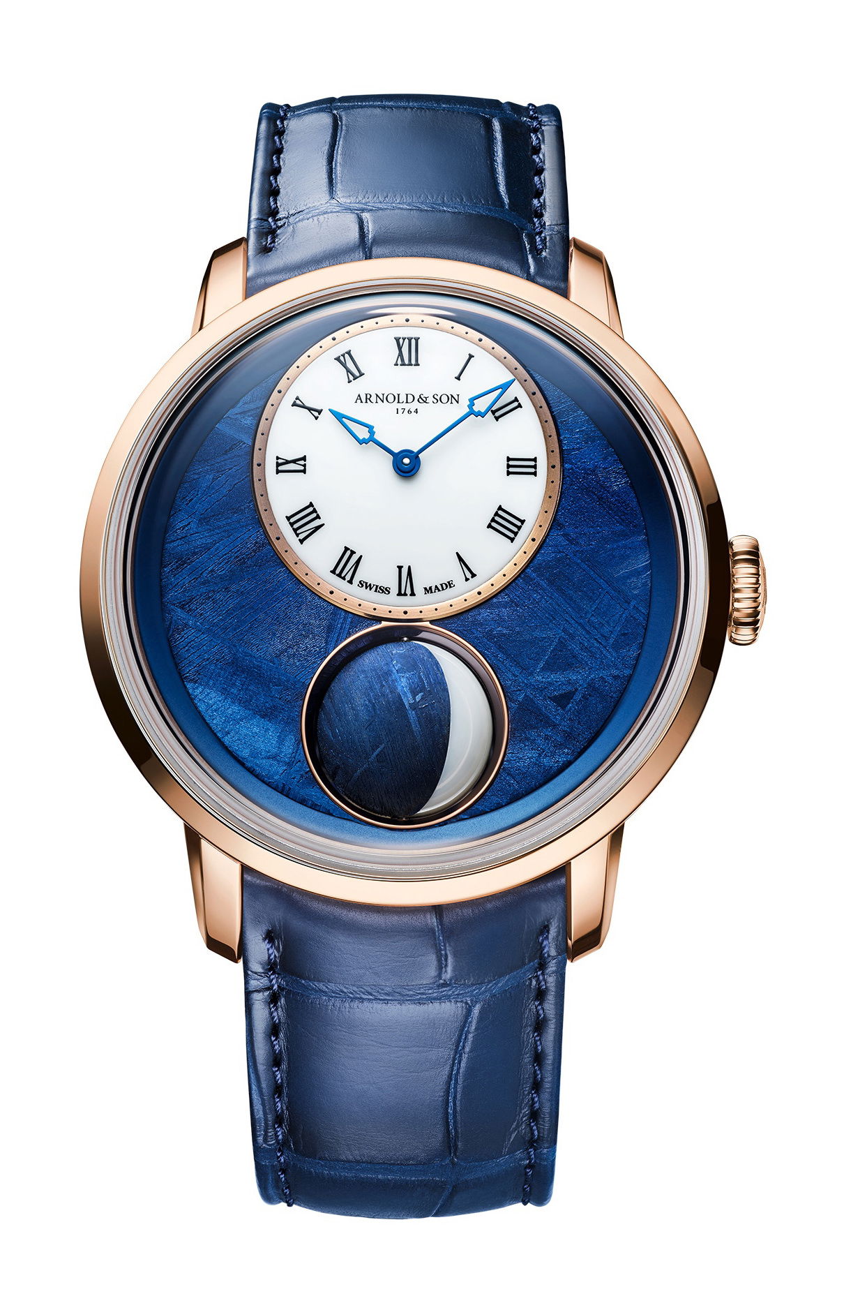 Arnold & Son Luna Magna Red Gold luxury timepiece - detailed view