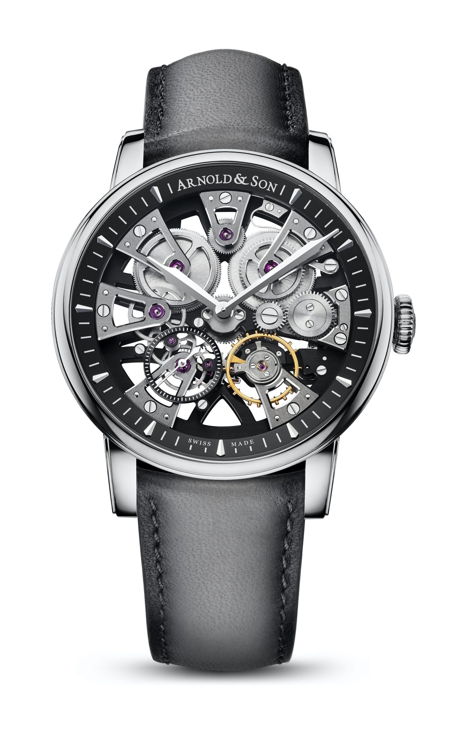 Arnold & Son Nebula 41.5 Steel luxury timepiece - detailed view
