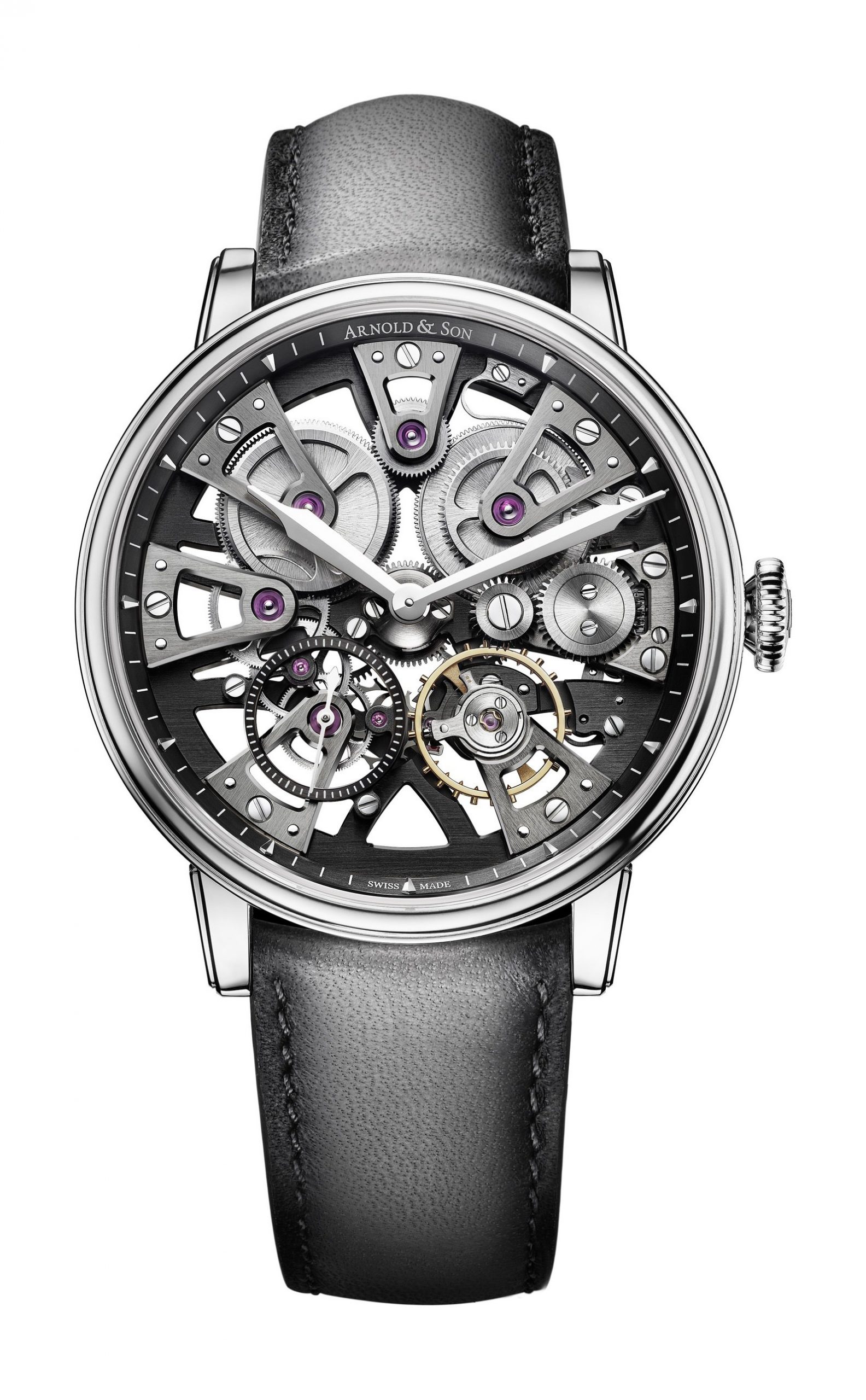 Arnold & Son Nebula 38 Steel luxury timepiece - detailed view