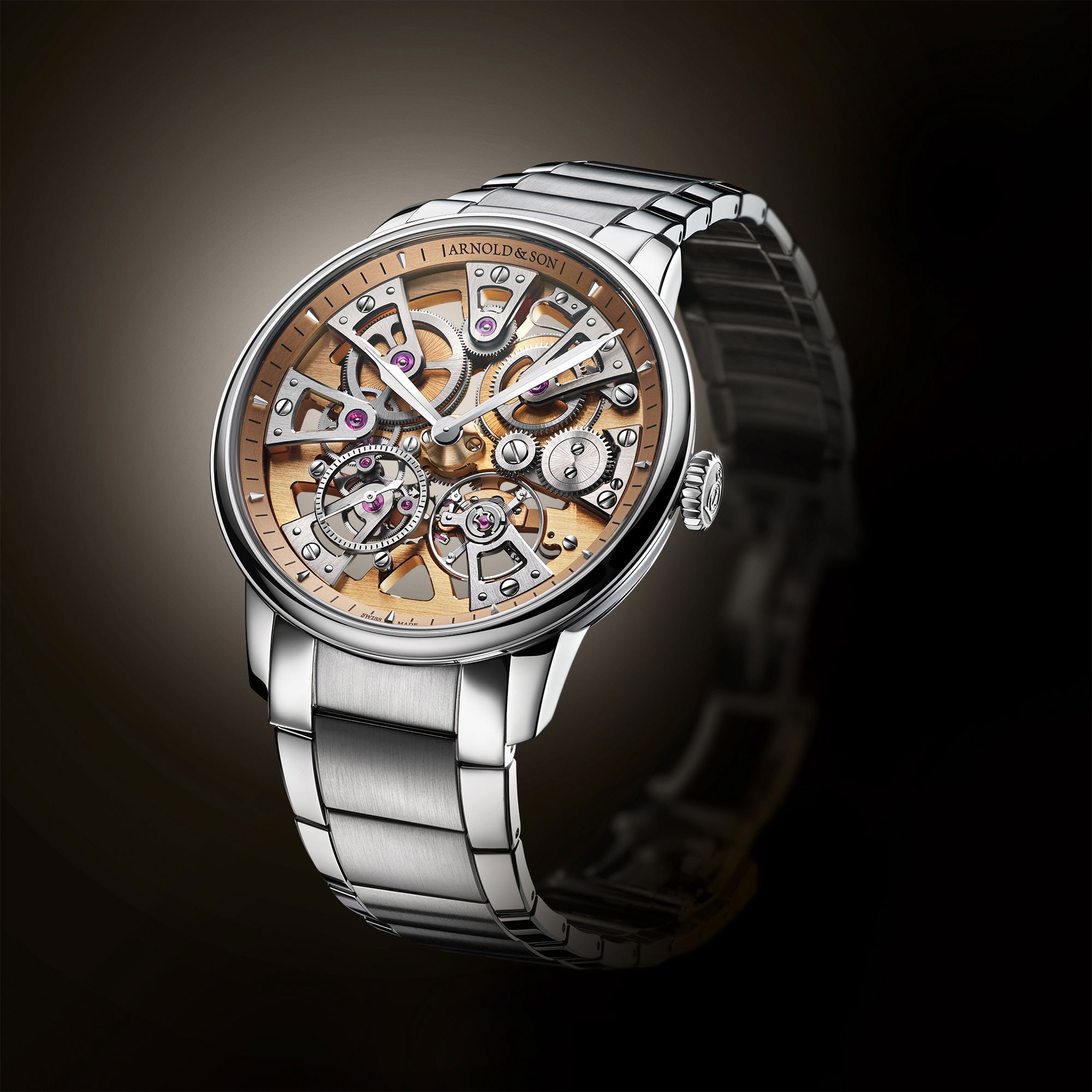 Arnold & Son Nebula 40 Steel Gold - View 2