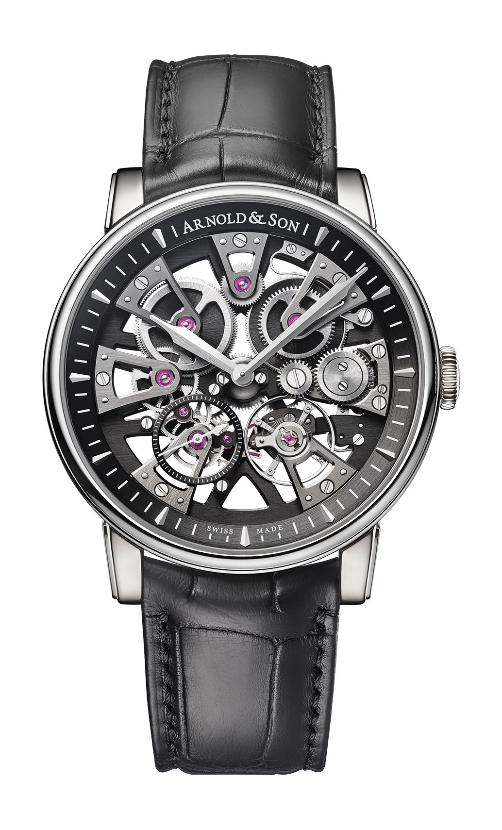 Arnold & Son Nebula 41.5 Steel luxury timepiece - detailed view